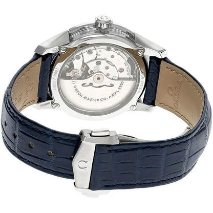 Omega Blue Leather Co-Axial - Hình 2