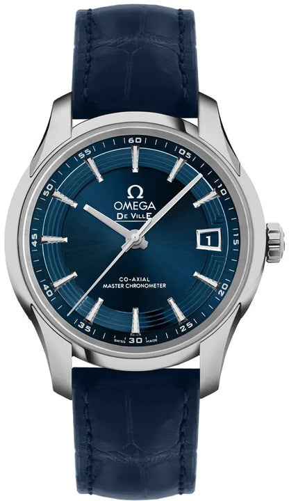 Omega Blue Leather Co-Axial