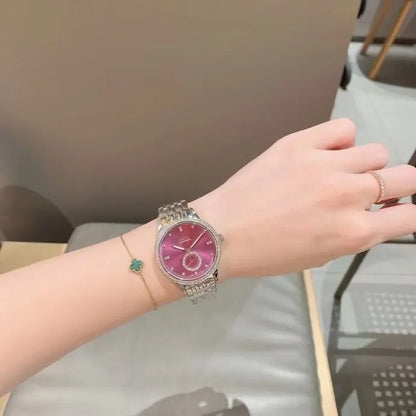 Pink Dial Diamond Watch