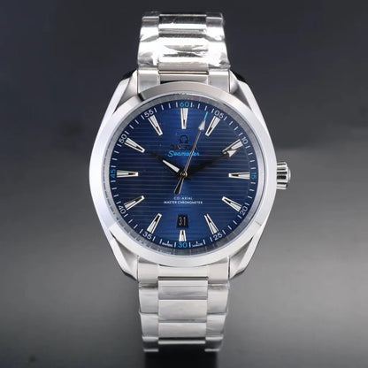 Omega Aqua Terra Blue Steel - Hình 2