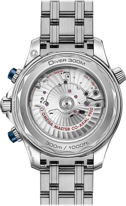seamaster Omega Grey Wave Blue Bezel - Hình 2