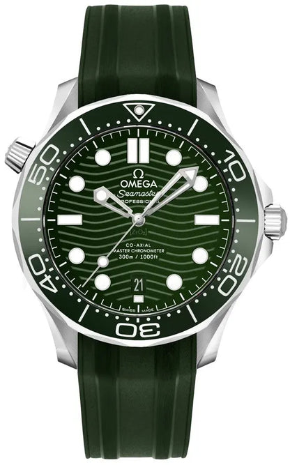 seamaster Omega Green Dial Rubber