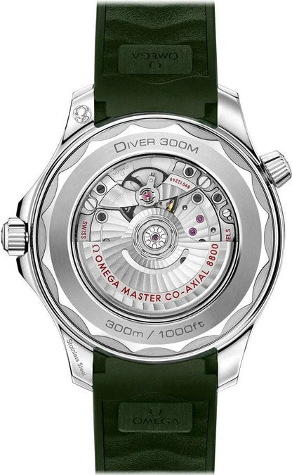 seamaster Omega Green Dial Rubber - Hình 3