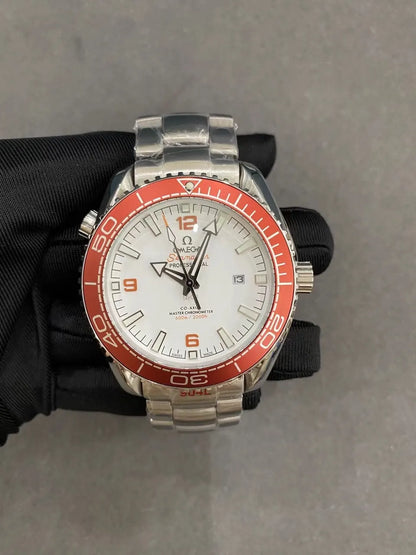 seamaster Omega Orange Bezel Steel - Hình 2
