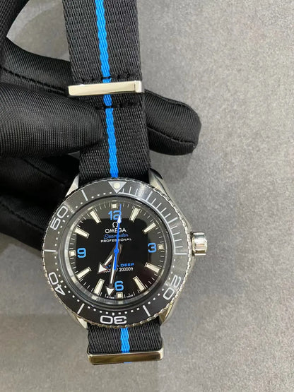 dial Omega Seamaster Black Blue - Hình 3