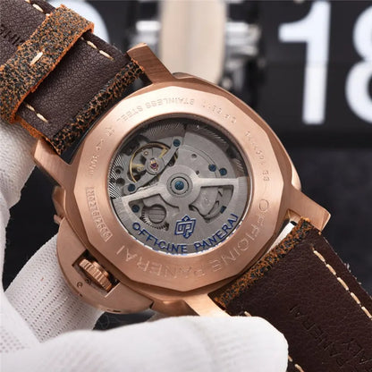 luminor Panerai Bronze Brown Leather - Hình 2