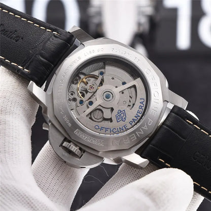 black Panerai Luminor Marina White Dial