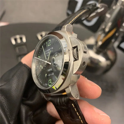 Panerai Luminor GMT Black Dial leather - Hình 5