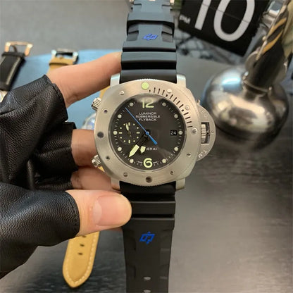 Panerai Black Rubber Flyback Chronograph - Hình 3