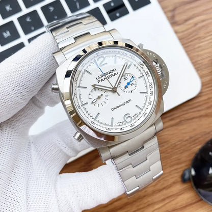Panerai White Dial Chronograph - Hình 5