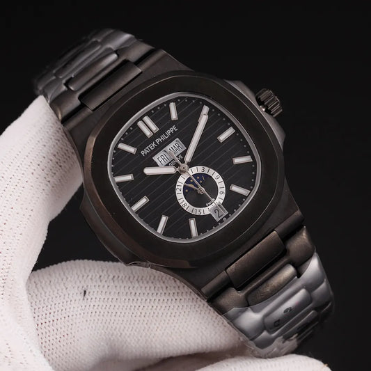 Patek Philippe Black Nautilus – Moonphase Complications