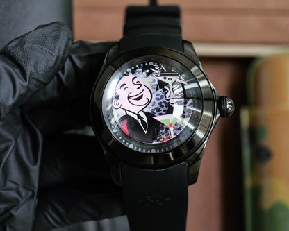 Monopoly Black Rubber Watch