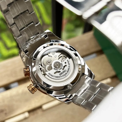 Seiko World Time Silver Rose Gold - Hình 3