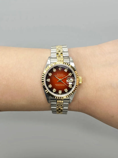 Rolex Datejust Red Vignette Dial - Hình 9