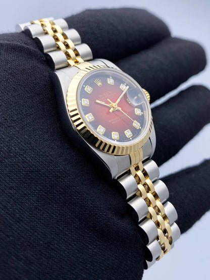 Rolex Datejust Red Vignette Dial - Hình 3