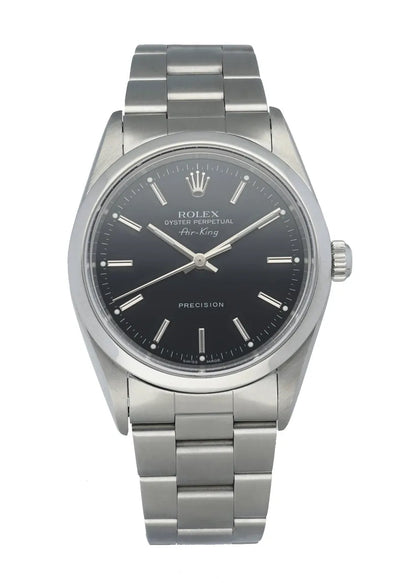 stainless steel Rolex Air-King Black Dial