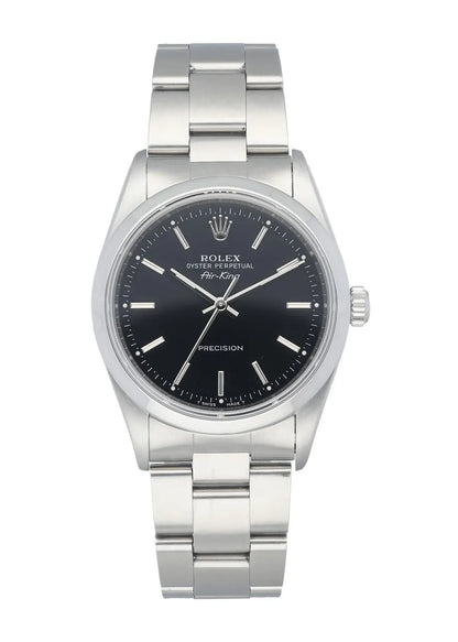 stainless steel Rolex Air-King Black Dial