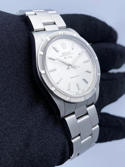 oyster Rolex Air-King Silver Dial - Hình 2