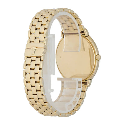 Rolex Cellini Black Dial Gold - Hình 3