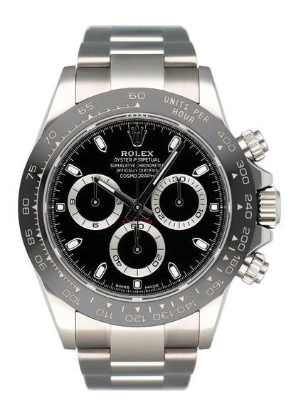 ice Rolex Daytona Steel Black Dial