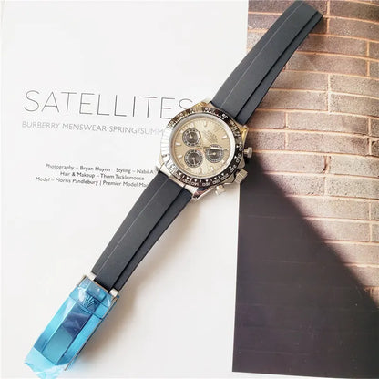 Daytona Silver Dial Rubber - Hình 7