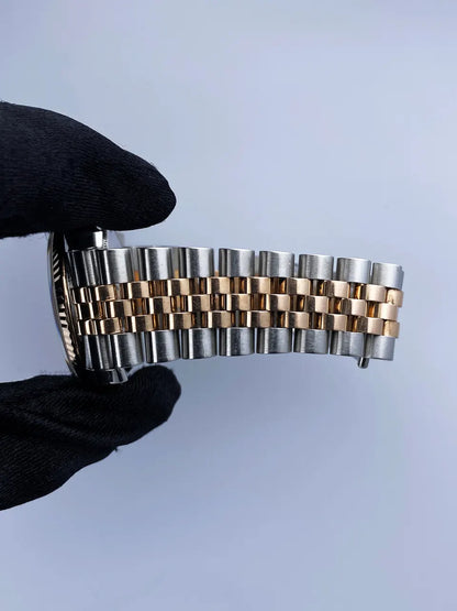 Rolex Two-Tone Silver Diamond Dial - Hình 8