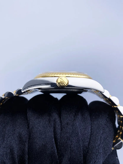 datejust Rolex Two-Tone Black Diamond - Hình 4
