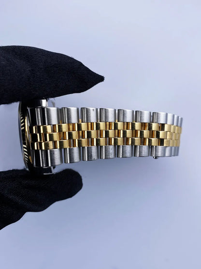datejust Rolex Two-Tone Black Diamond - Hình 8
