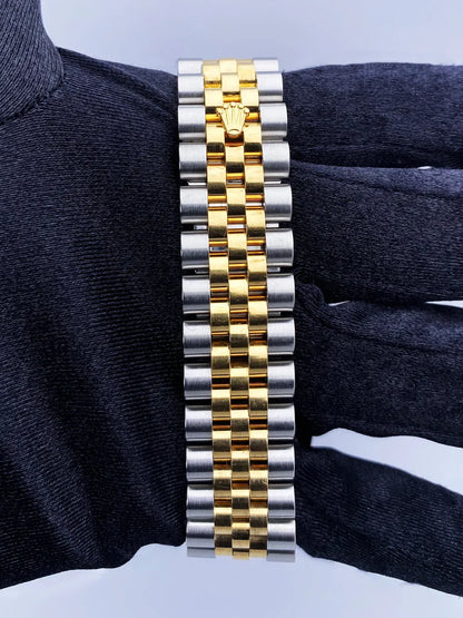 datejust Rolex Two-Tone Black Diamond - Hình 7