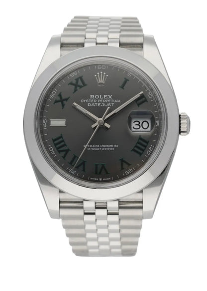 Rolex Slate Green Roman datejust