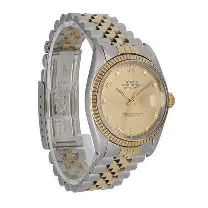 Rolex Two-Tone Diamond Markers - Hình 3
