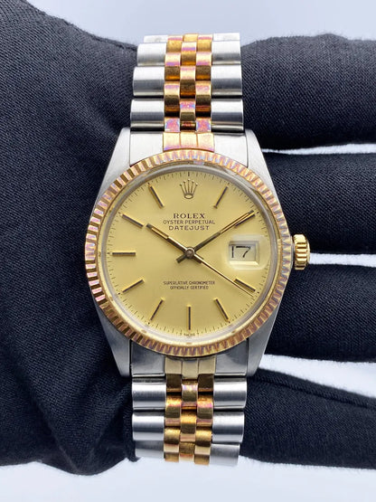 Rolex Champagne Dial Two-Tone datejust - Hình 3