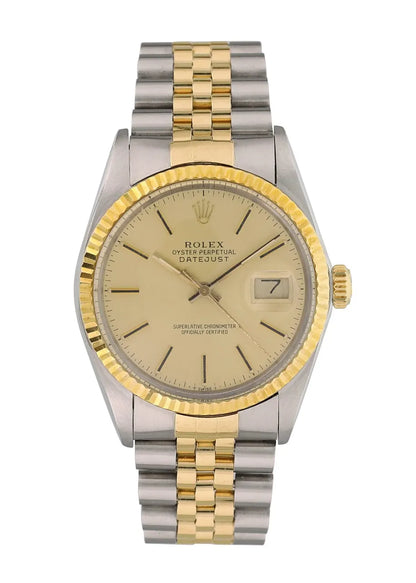 steel Rolex Two-Tone Champagne Datejust - Hình 2