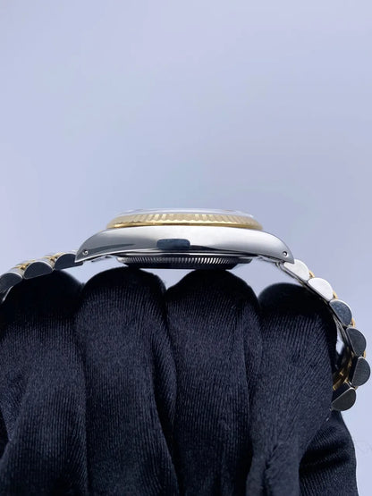 Rolex Black Dial Two-Tone Gold - Hình 5