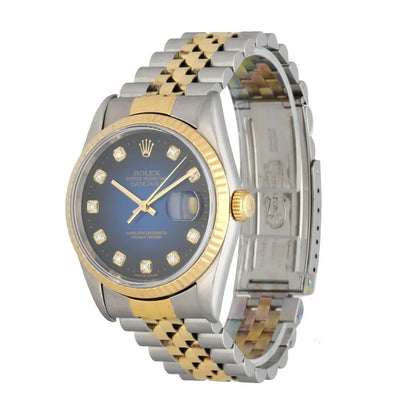 datejust Rolex Blue Diamond Two-Tone - Hình 2