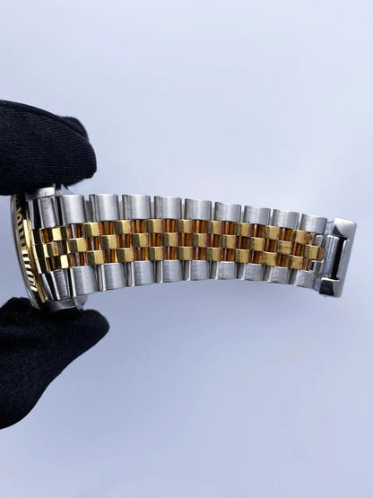 Rolex Datejust Gold Dial Steel - Hình 8