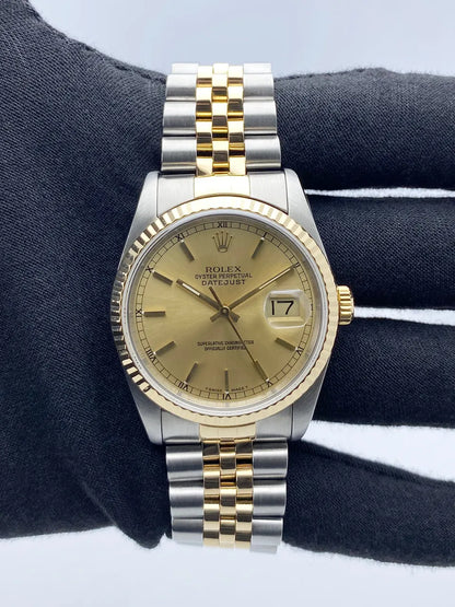 datejust jubilee Rolex Gold Dial Two-Tone - Hình 2