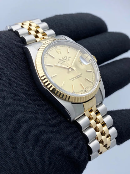 datejust jubilee Rolex Gold Dial Two-Tone - Hình 3