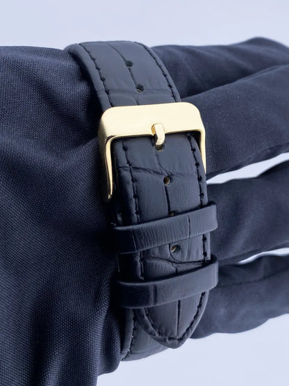 datejust Rolex Gold Dial Leather - Hình 6