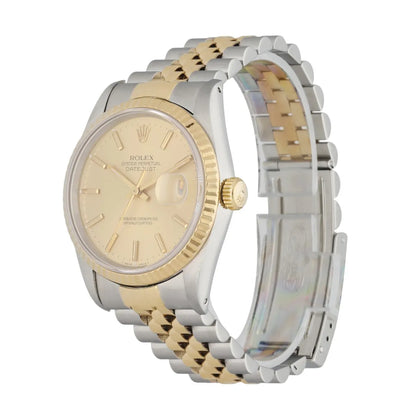 Rolex Two-Tone Champagne Fluted Bezel - Hình 2