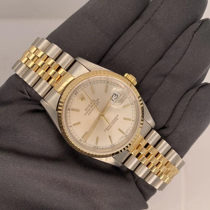 Rolex Datejust Two-Tone Silver - Hình 5