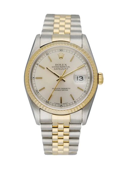 Rolex Datejust Two-Tone Silver - Hình 9