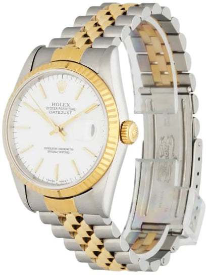 oyster Rolex Datejust White Dial Two-Tone - Hình 2