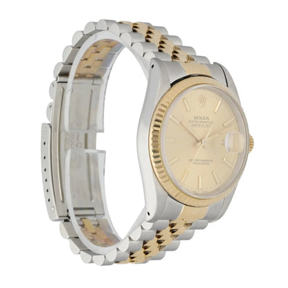 Rolex Two-Tone Gold Fluted Bezel datejust - Hình 3
