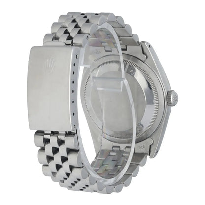 stainless Rolex Datejust Black Diamond Dial - Hình 3