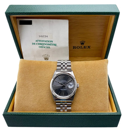 fluted Rolex Datejust Slate Dial - Hình 2