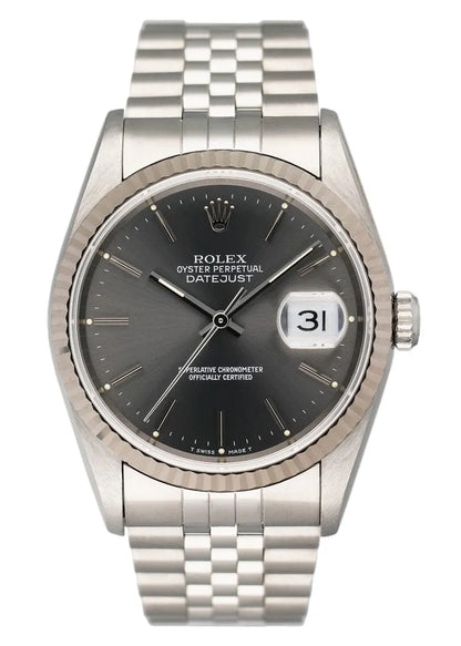 fluted Rolex Datejust Slate Dial