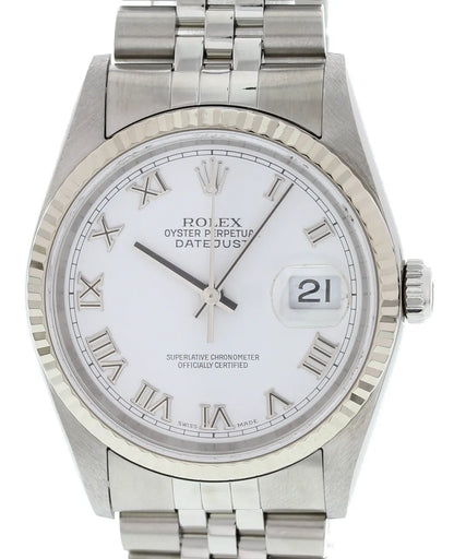 Rolex Datejust White Roman