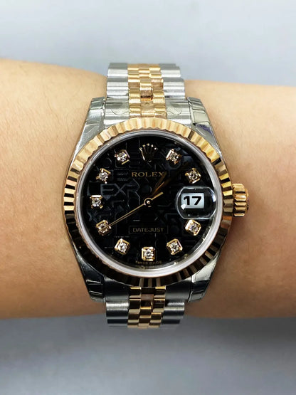 Rolex Black Diamond Jubilee Two-Tone - Hình 9