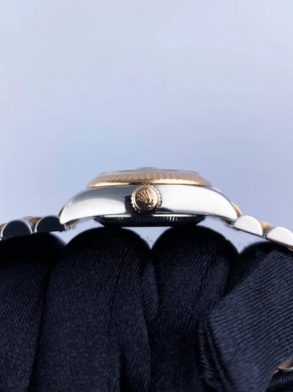 Rolex Two-Tone Black Diamond - Hình 5